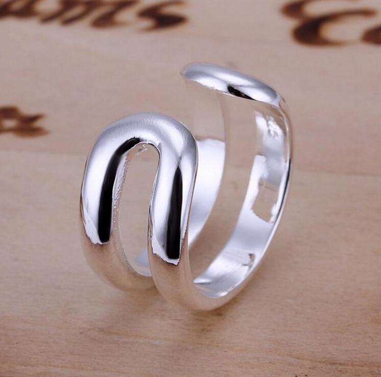 High grade 925 sterling silver Two flat wire bracelet rings jewelry set DFMSS233 Factory direct sale 925 silver bracelet ring