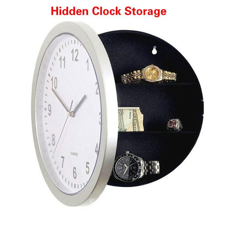 Creative Hidden Secret Storage Wall Clock Home Decroation Office Security Safe Money Stash Jewellery Stuff Container Clock5653502