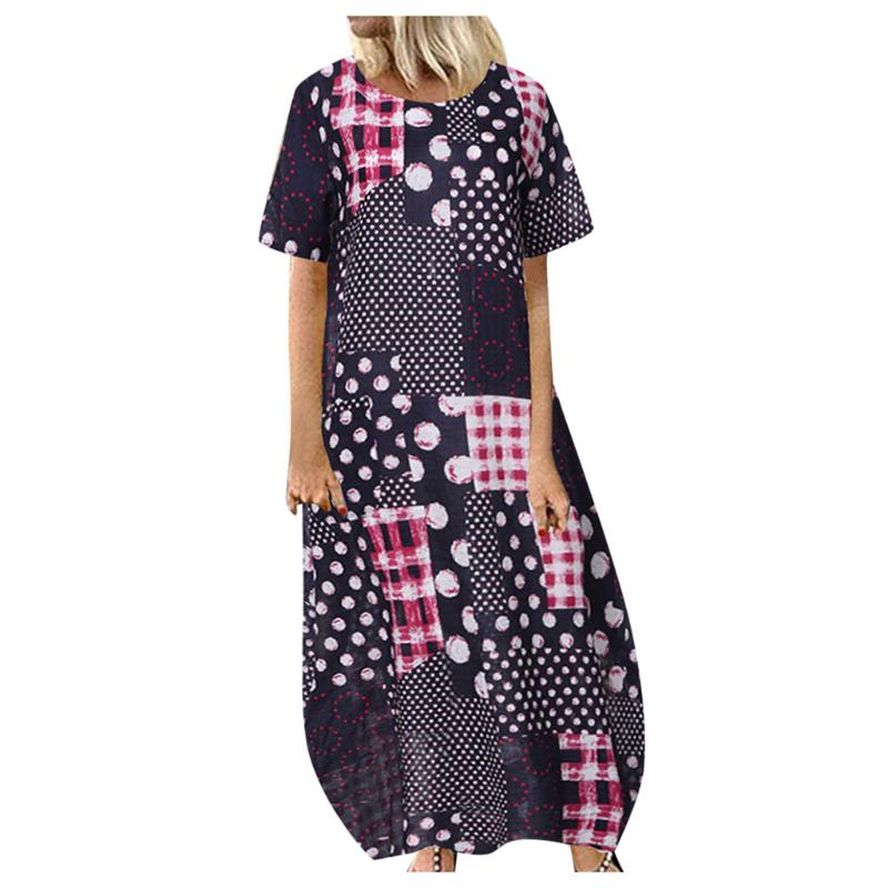 SAGACE Women's Dress beachRound Neck Dress Short Sleeve Print Casual Loose Maxi Flowy Comfy summer clothes for women beach
SAGACE Women's Dress beachRound Neck Dress Short Sleeve Print Casual Loose Maxi Flowy Comfy summer clothes for women beach