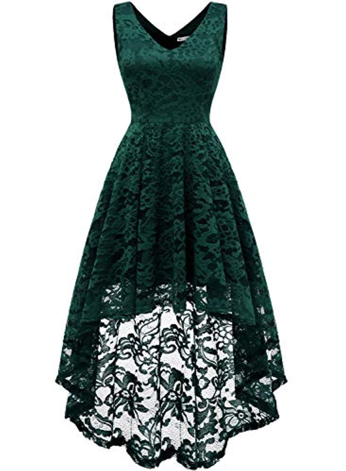 new simple cheap lace hilo prom dresses with bead plus size women formal evening cocktail celebrity party gowns qc1449
