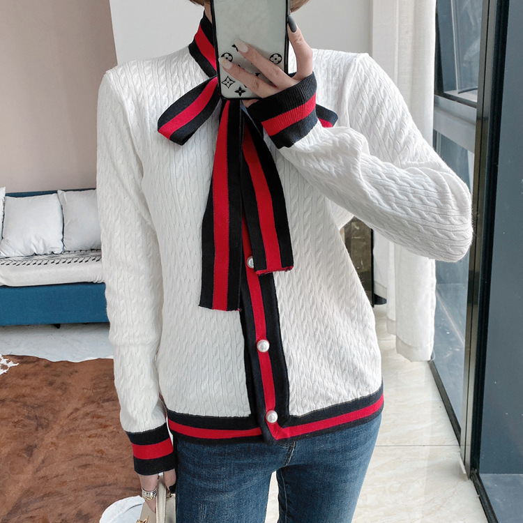 1225 New Arrival 2020 Spring Sweater Crew Neck Long Sleeve Cardigan White Black Brand Same Style Sweater Luxury JIAXING
1225 New Arrival 2020 Spring Sweater Crew Neck Long Sleeve Cardigan White Black Brand Same Style Sweater Luxury JIAXING