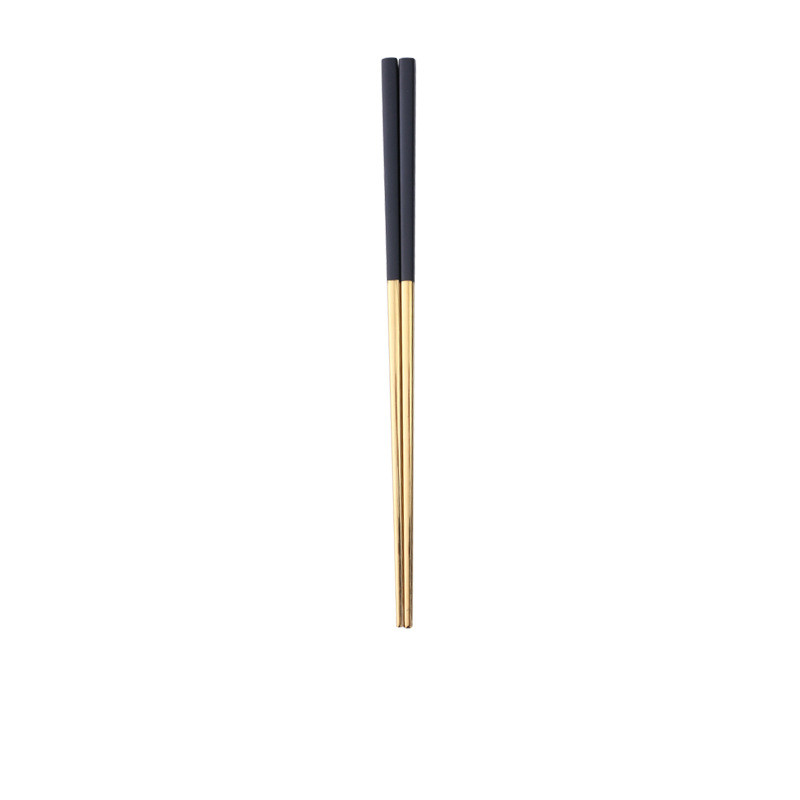 Wed Chopstick Stainless Steel Chopstick Black and Gold