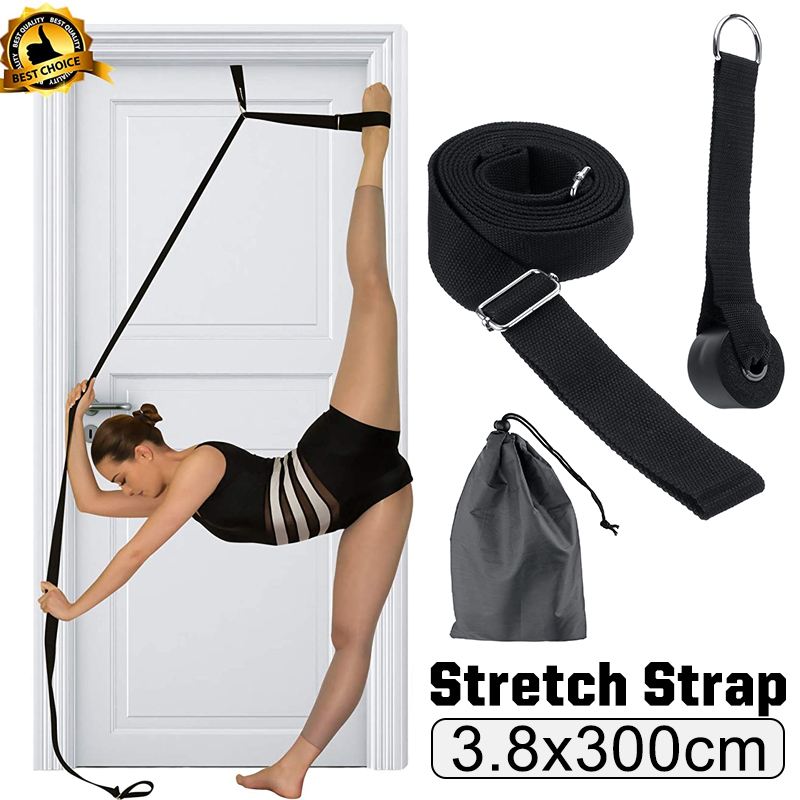 3.8X300cm Doorway Leg Stretcher Indoor Fitness Equipment Fitting Ring Yoga Belt Band Ballet Cheer Dance Training Belt Home, Black
3.8X300cm Doorway Leg Stretcher Indoor Fitness Equipment Fitting Ring Yoga Belt Band Ballet Cheer Dance Training Belt Home, Black