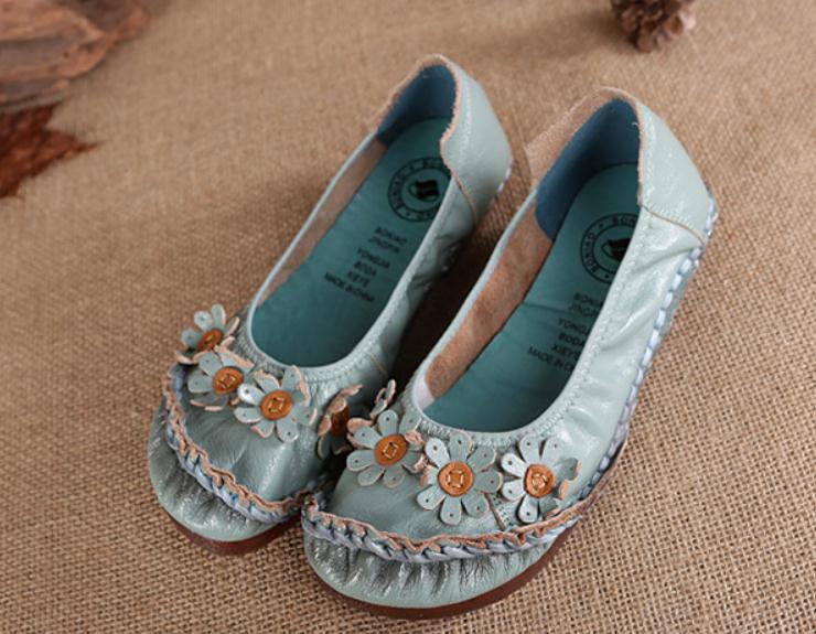 2019 Women's shoes in Spring and Autumn with New style flat bottom round head Comfortable soft bottom Flower mother shoes@707, Black
2019 Women's shoes in Spring and Autumn with New style flat bottom round head Comfortable soft bottom Flower mother shoes@707, Black