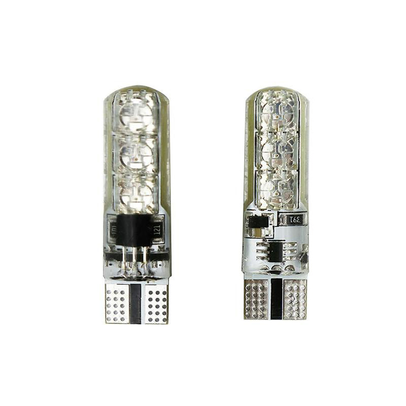 Car Atmosphere Light 12V T10 W5W RGB 5050 Bulbs with Remote Control Interior Lighting Auto Styling Lights