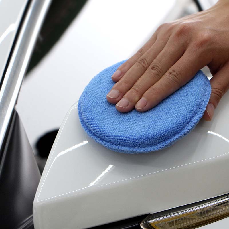 5 Inch Car Waxing Polish Sponges Soft Microfiber Wax Foam Sponge Pads Washing Scratch Remove Auto Care Kit