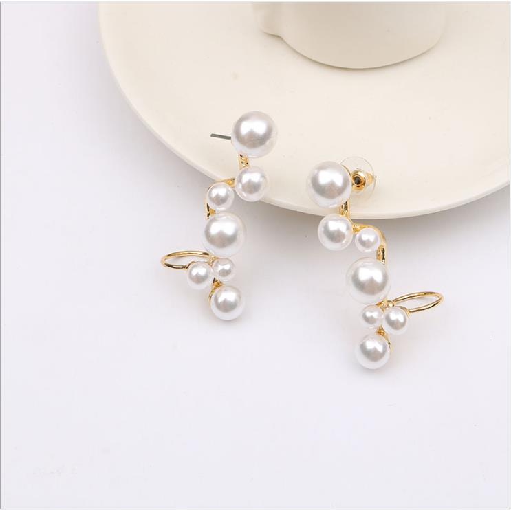 Jewelry pearl multi model female ear clip accessories