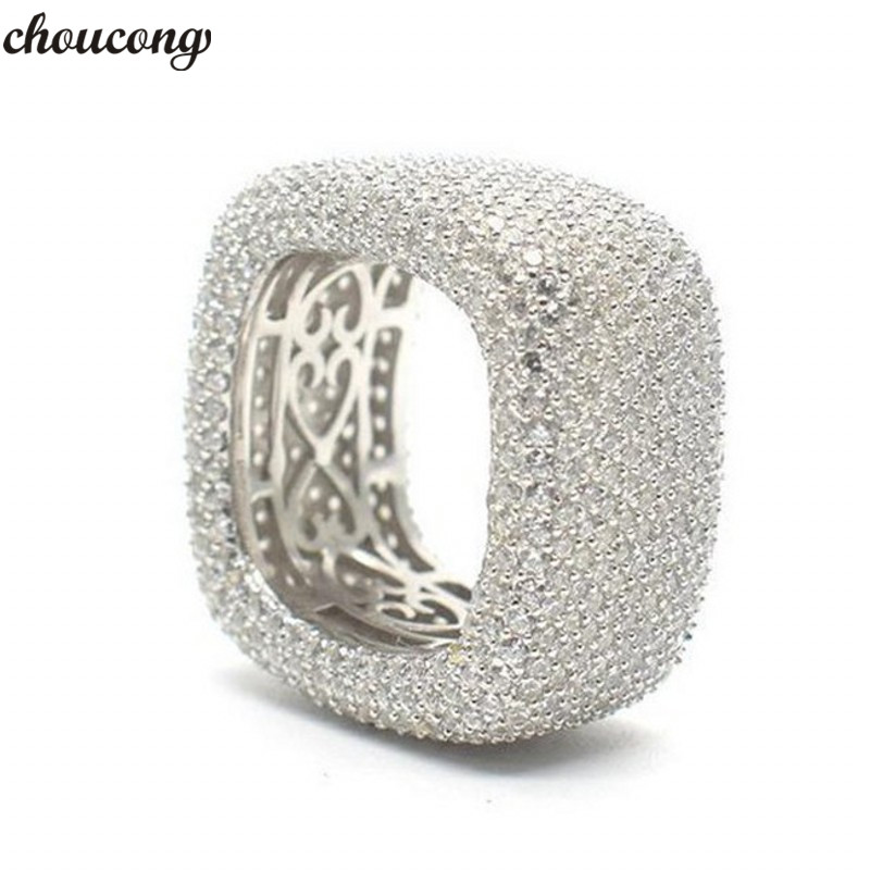 choucong Handmade Hollow Finger Ring 925 sterling Silver Micro pave 450Pcs 5A cz Wedding Band Rings For Women Men Jewelry
choucong Handmade Hollow Finger Ring 925 sterling Silver Micro pave 450Pcs 5A cz Wedding Band Rings For Women Men Jewelry