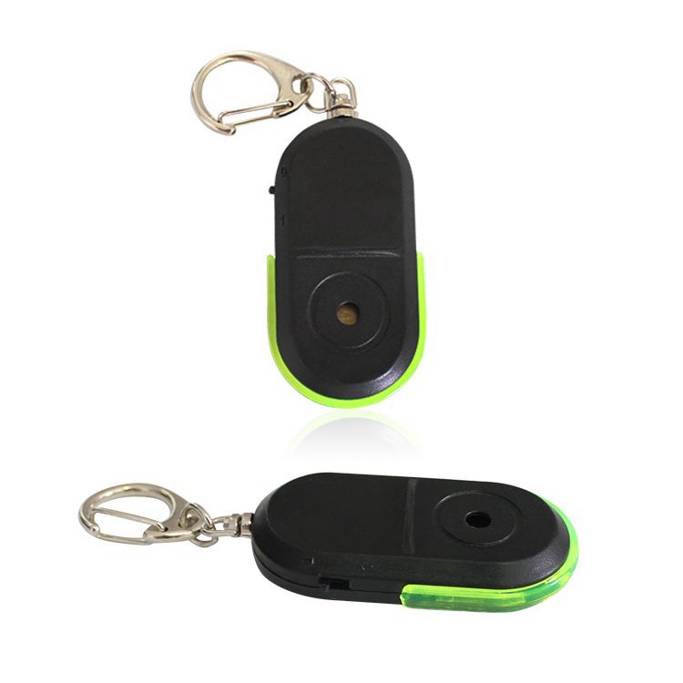 New Arrival Wireless 10m Anti-Lost Alarm Key Finder Locator Keychain Whistle Sound Control LED Light Mini Anti Lost Key Finder
