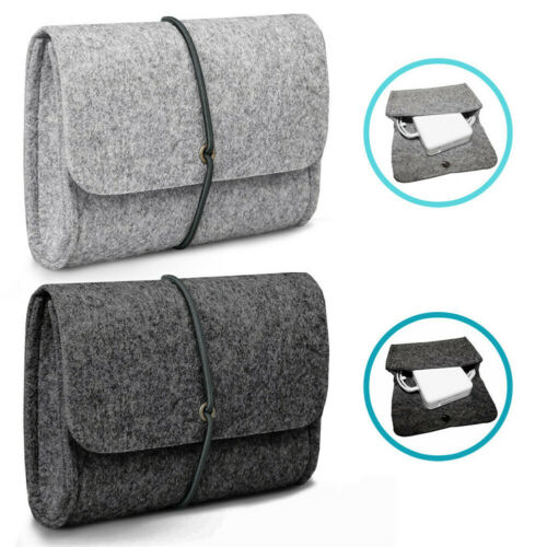 Felt Sleeve Bag Pouch for CHARGER / MOUSE Power Adapter Case Soft Bag Storage For Mac MacBook Air Pro Retina