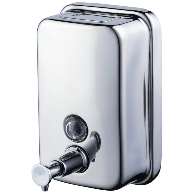 Stainless Steel Liquid Soap Dispenser Wall Mounted Bathroom Or Kitchen Liquid Soap Box 36Oz/1000Ml, Chrome Polished
Stainless Steel Liquid Soap Dispenser Wall Mounted Bathroom Or Kitchen Liquid Soap Box 36Oz/1000Ml, Chrome Polished