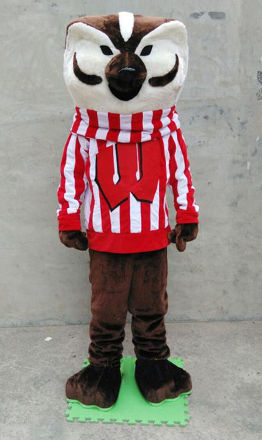 Halloween Wisconsin Fox Mascot Costume Top Quality Cartoon Bucky Badger Anime theme character Christmas Carnival Party Fancy Costumes
