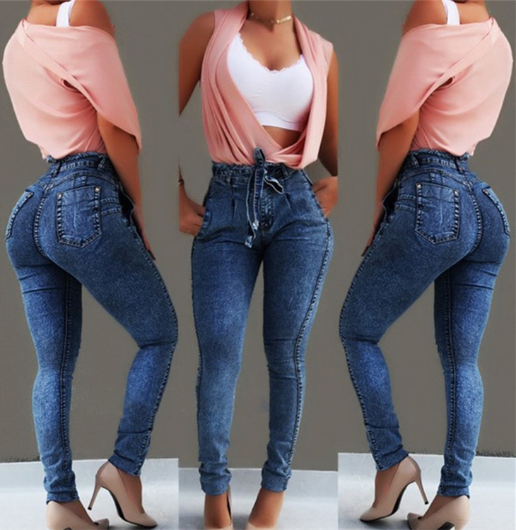 Women Designer Jeans High Waist Fashion Denim Pencil Pants With Belt Female Casual Tassels Long Jeans, Grey
Women Designer Jeans High Waist Fashion Denim Pencil Pants With Belt Female Casual Tassels Long Jeans, Grey