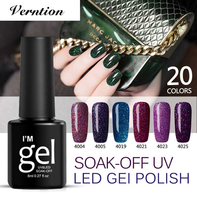 Verntion Neon Glitter Color Nail Design Gel Nail Polish Semi Permanent Enamels Uv Lamp Gel Varnish Manicure Decoration Sets, Fs001
Verntion Neon Glitter Color Nail Design Gel Nail Polish Semi Permanent Enamels Uv Lamp Gel Varnish Manicure Decoration Sets, Fs001