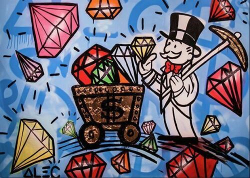 Alec Monopoly Oil Painting On Canvas Urban Art Wall Decor Diamonds Wall Art Home Decor Handpainted &HD Print 191015
Alec Monopoly Oil Painting On Canvas Urban Art Wall Decor Diamonds Wall Art Home Decor Handpainted &HD Print 191015