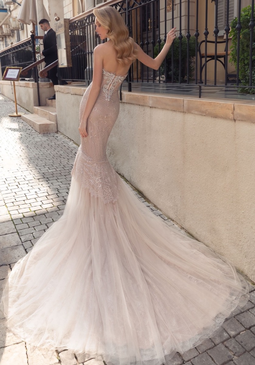 sexy nude mermaid wedding dresses sweetheart beaded corset lace wedding gowns with detachable long sleeve robes de marie
