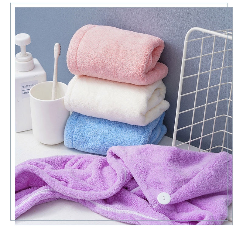 1pcs Microfibre After Shower Hair Drying Wrap Womens Girls Lady's Towel Quick Dry Hair Hat Cap Turban Head Wrap Bathing Tools