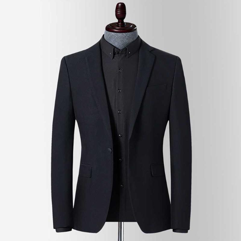 Business New Trendy Suit Blazer Korean Style Real Man Casual Slim Blazer Jacket Solid Black Vent Banquet Office Wedding
Business New Trendy Suit Blazer Korean Style Real Man Casual Slim Blazer Jacket Solid Black Vent Banquet Office Wedding