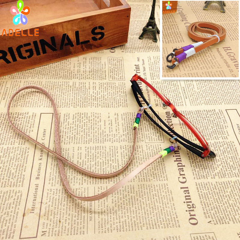 Fation Leather strip glasses Strap Flat Waxed string Sun-glass Vintage Necklace Handmade Anti-slip Chain free shipping, A6
Fation Leather strip glasses Strap Flat Waxed string Sun-glass Vintage Necklace Handmade Anti-slip Chain free shipping, A6
