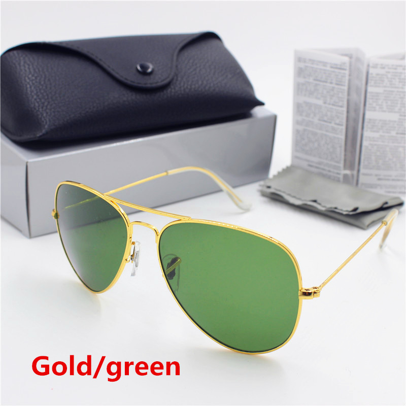 2020 new high quality fashion man ladies vintage sunglasses gold frame green 58mm glass lens UV400 protection black case
2020 new high quality fashion man ladies vintage sunglasses gold frame green 58mm glass lens UV400 protection black case
