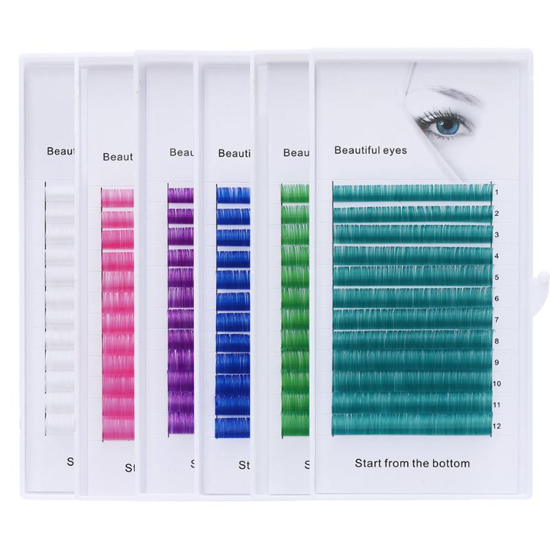 Color lashes 12 Rows Blue Purple Green Pink Color Eyelash Extension Individual Faux Mink False Eye Lashes Professional Salon
Color lashes 12 Rows Blue Purple Green Pink Color Eyelash Extension Individual Faux Mink False Eye Lashes Professional Salon