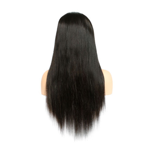 New arrival full lace wigs transparent lace silky straight natural color cuticle aligned virgin full lace transparent wig 130% density