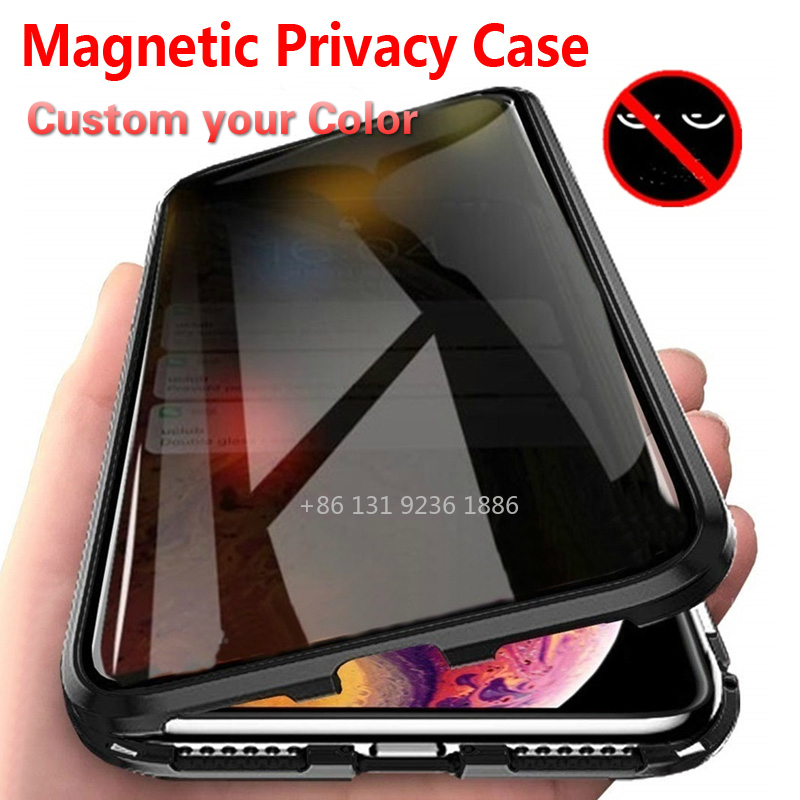 Magnetic Privacy Metal Case for IPhone 11 Pro Max XS Max XR X 7 8 6 6S Plus Prevent The Peep Tempered For Phone Case Keep Private, Black
Magnetic Privacy Metal Case for IPhone 11 Pro Max XS Max XR X 7 8 6 6S Plus Prevent The Peep Tempered For Phone Case Keep Private, Black