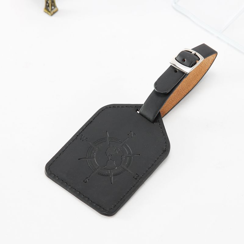10pcs Portable Compass Leather Suitcase Luggage Tag Label Bag Pendant Handbag Travel Accessories Name ID Address Tags