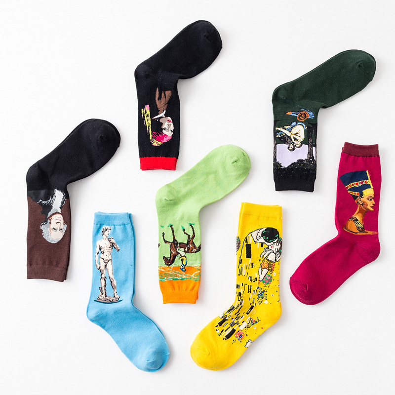 new fashion socks popular style men's socks personality retro European and American oil painting Star Cotton Man, C0324
new fashion socks popular style men's socks personality retro European and American oil painting Star Cotton Man, C0324