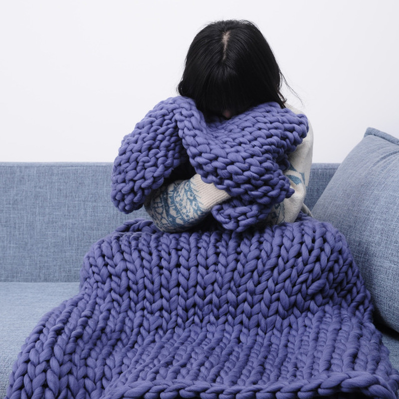 Large Soft Hand Chunky Knitted Blanket Plaids for Winter Bed Sofa Plane Thick Yarn Knitting Throw 16 Colors Sofa Cover Blankets
Large Soft Hand Chunky Knitted Blanket Plaids for Winter Bed Sofa Plane Thick Yarn Knitting Throw 16 Colors Sofa Cover Blankets