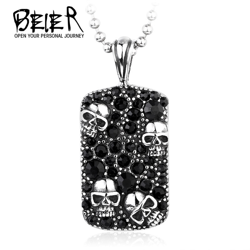 BEIER New Skull Dogtag Pendants Stainless Steel Cool Fashion Unique Pedant High Quality BR-P022
BEIER New Skull Dogtag Pendants Stainless Steel Cool Fashion Unique Pedant High Quality BR-P022