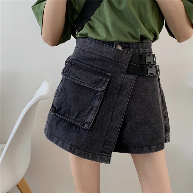 Korean Japan Streetwear Women Denim Skirt Shorts Summer 2020 Streetwear Buckle Chic Vintage Short Jeans High Waist Blue Casual
Korean Japan Streetwear Women Denim Skirt Shorts Summer 2020 Streetwear Buckle Chic Vintage Short Jeans High Waist Blue Casual