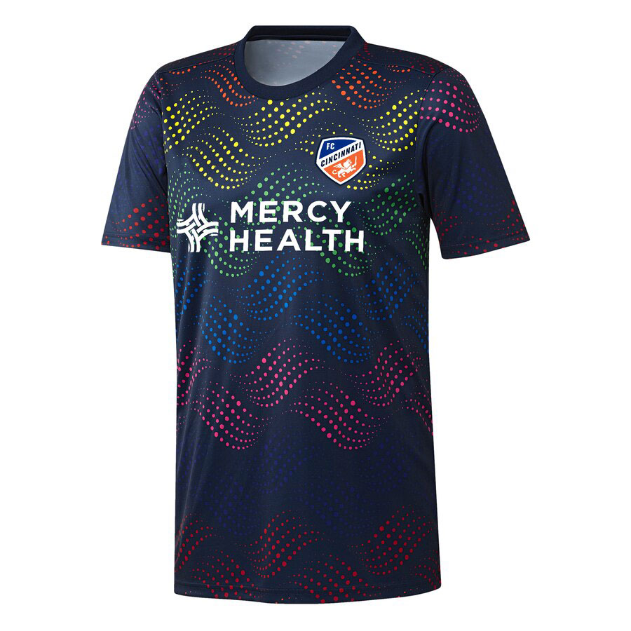 MLS Pride Pre-Match shirt 2019 Men's FC Cincinnati Navy Pride Pre-Match Top 19 20 MLS FC Cincinnati Navy Pride Pre-Match soccer jerseys, Black;blue
MLS Pride Pre-Match shirt 2019 Men's FC Cincinnati Navy Pride Pre-Match Top 19 20 MLS FC Cincinnati Navy Pride Pre-Match soccer jerseys, Black;blue