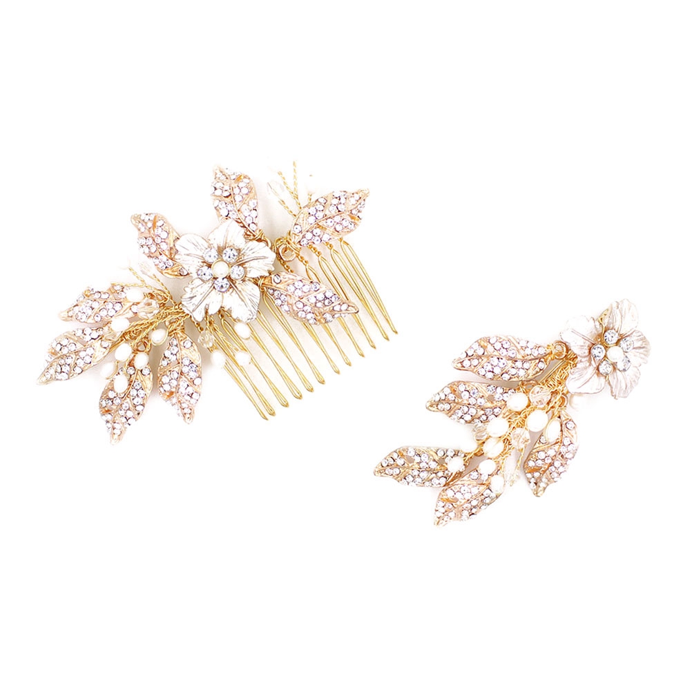 1 Pc Bride Hair Comb Beautiful Hollow leaves and Flowers Handmade Elegant Hair Jewelry Ornaments for Bride Wedding
1 Pc Bride Hair Comb Beautiful Hollow leaves and Flowers Handmade Elegant Hair Jewelry Ornaments for Bride Wedding