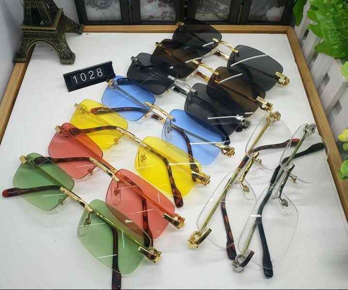 New Mens Sports Optical Frame Glasses Rimless Gold Metal Buffalo Horn Eyewear Clear Lenses Sunglasses occhiali lentes Lunette De Soleil
New Mens Sports Optical Frame Glasses Rimless Gold Metal Buffalo Horn Eyewear Clear Lenses Sunglasses occhiali lentes Lunette De Soleil