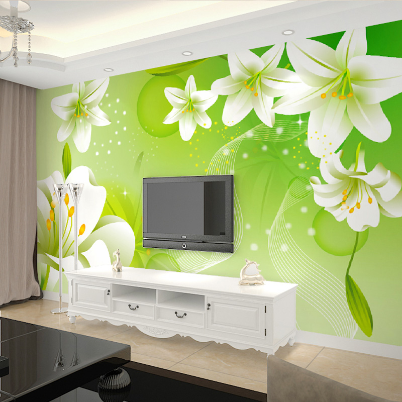 Drop Shipping Custom 3D Mural Wallpaper Green Lily Large Wall Painting Non-woven Bedroom TV Background Photo Wallpaper Flower, As pic
Drop Shipping Custom 3D Mural Wallpaper Green Lily Large Wall Painting Non-woven Bedroom TV Background Photo Wallpaper Flower, As pic