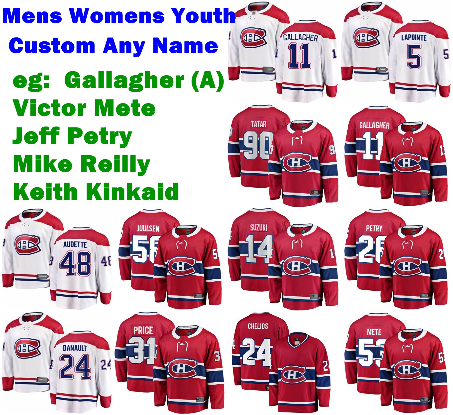 Mens Custom Montreal Canadiens Jerseys Victor Mete Jersey Brendan Gallagher Jeff Petry Keith Kinkaid Mike Reilly Ice Hockey Jerseys Stitched, Men's red home
Mens Custom Montreal Canadiens Jerseys Victor Mete Jersey Brendan Gallagher Jeff Petry Keith Kinkaid Mike Reilly Ice Hockey Jerseys Stitched, Men's red home