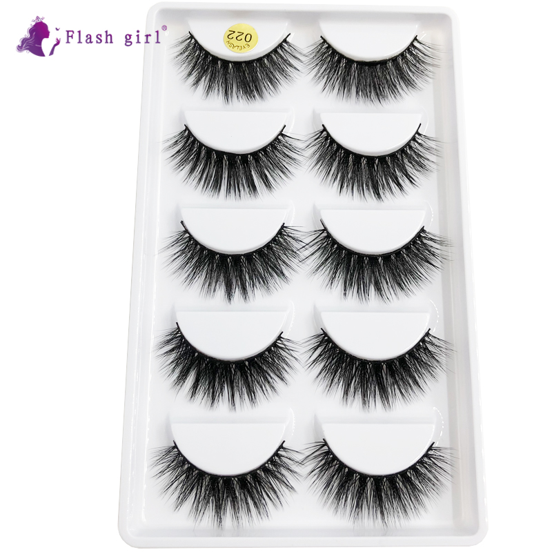 Flash Girl 5pairs 3D Mink Lashes Natural False Eyelashes Dramatic Volume Fake Lashes Makeup Eyelash Extension Silk Eyelashes 022
Flash Girl 5pairs 3D Mink Lashes Natural False Eyelashes Dramatic Volume Fake Lashes Makeup Eyelash Extension Silk Eyelashes 022