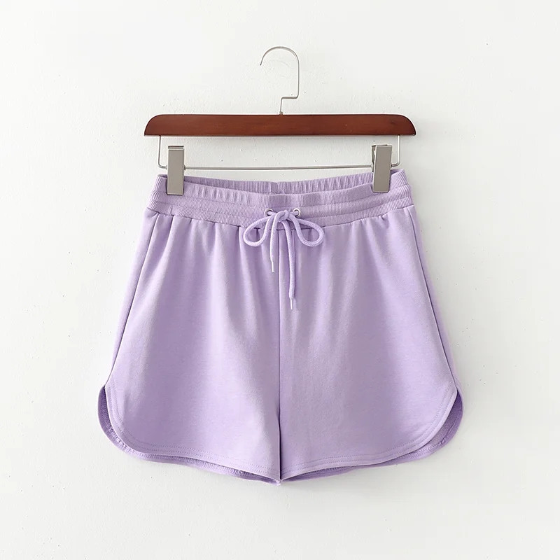 women high waist summer solid shorts female 2020 fashion drawstring elastic waist puple short pants femme, Blue
women high waist summer solid shorts female 2020 fashion drawstring elastic waist puple short pants femme, Blue