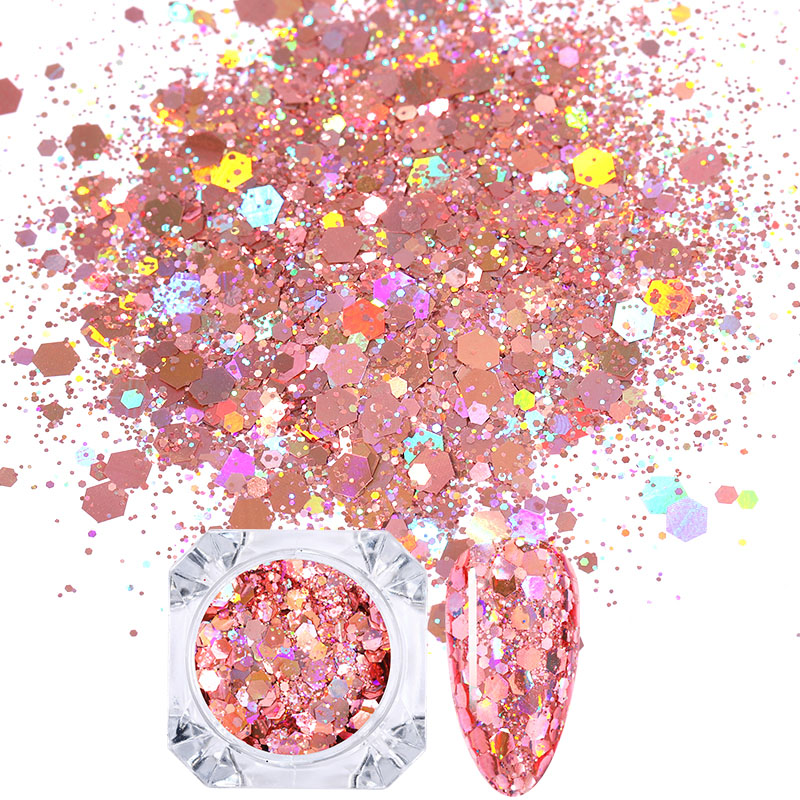 1 Box Holographics Nail Glitter Powder MIxed Butterfly Star Colorful Irregular Flakes Sequins Nail Art Decorations Palliette
1 Box Holographics Nail Glitter Powder MIxed Butterfly Star Colorful Irregular Flakes Sequins Nail Art Decorations Palliette