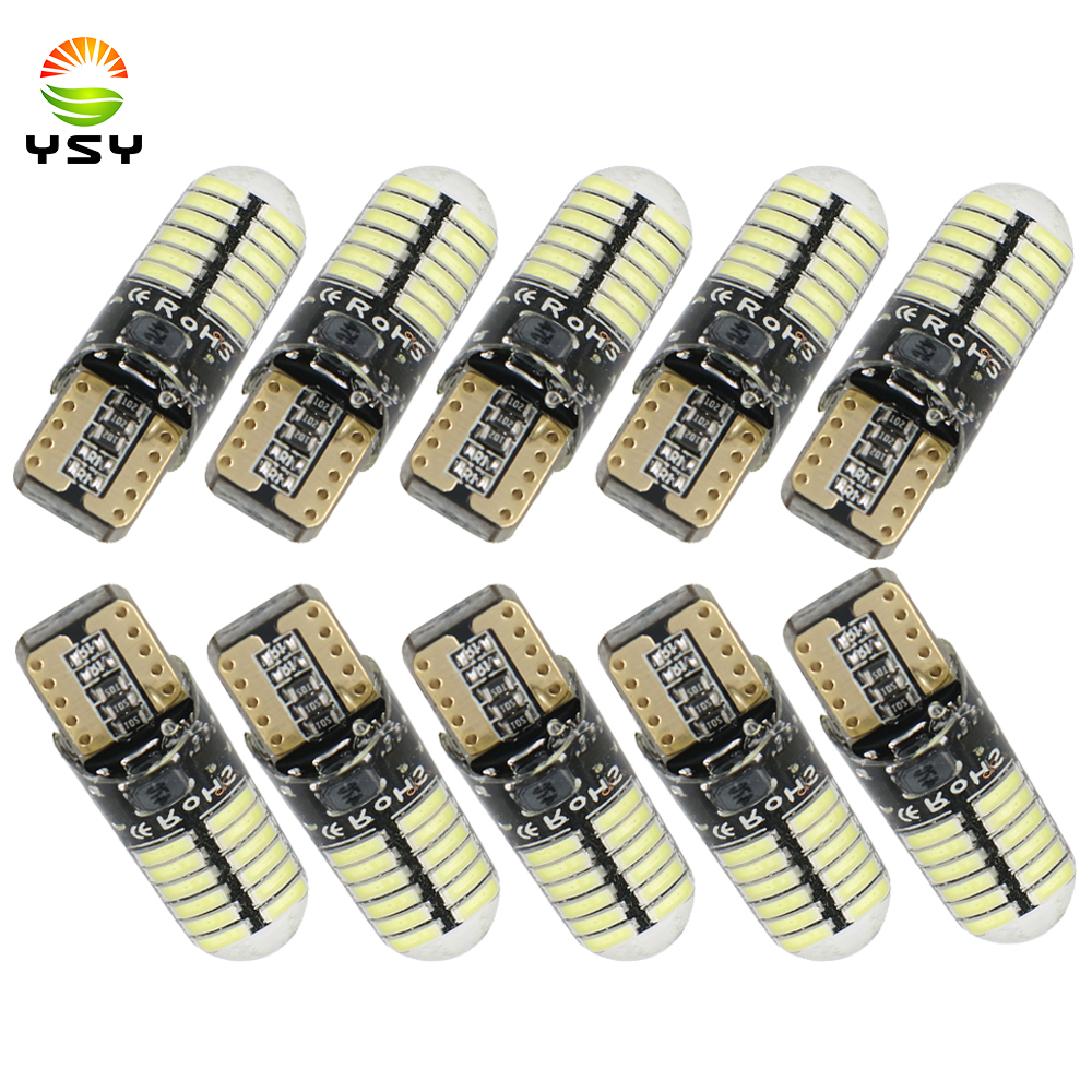 YSY 10pcs T10 W5W led silicone gel light 194 168 3014 24SMD LED Light Clearance Lights Wedge Bulb Parking canbus white, As pic
YSY 10pcs T10 W5W led silicone gel light 194 168 3014 24SMD LED Light Clearance Lights Wedge Bulb Parking canbus white, As pic