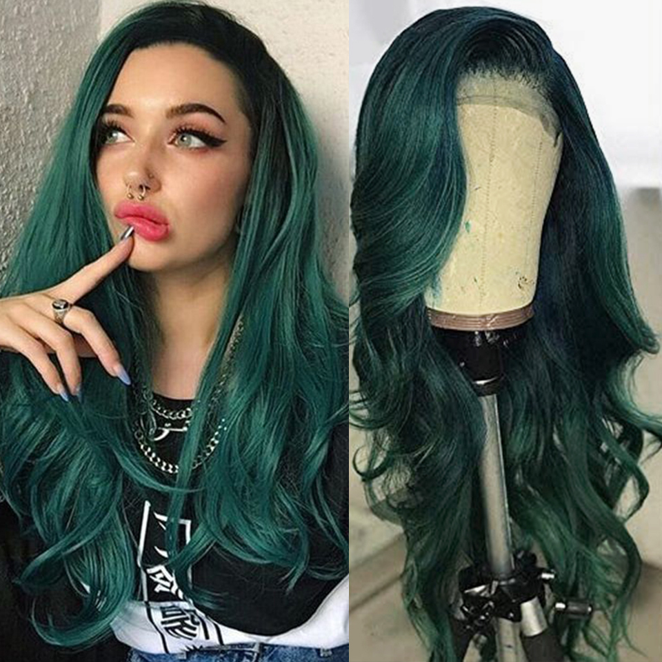 ishow body wave lace front wigs 150 density blue red pink 99j colorful remy human hair 13x4 lace front wig pre plucked