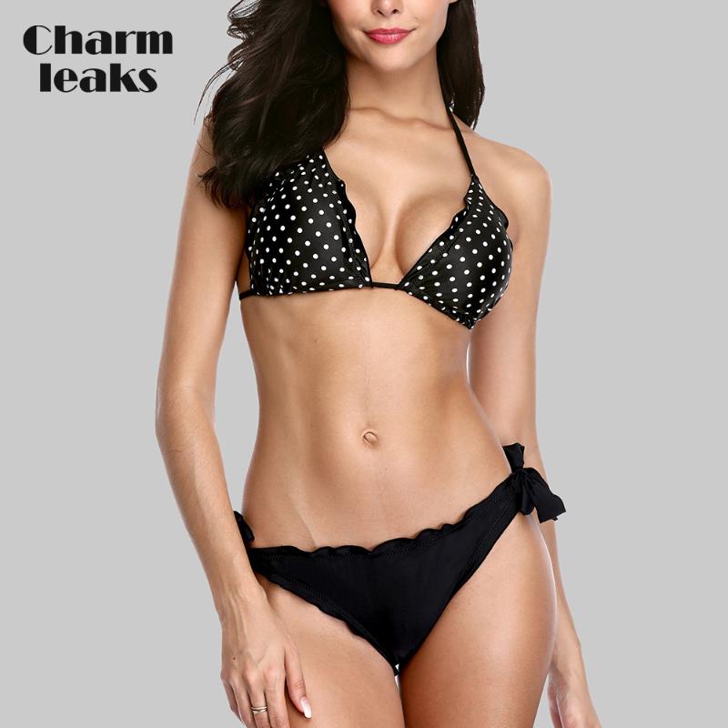Charmleaks Women Low Waist Bikini Set Vintage Polka Dot Print Swimwear Bandage Swimsuit Laciness Bathing Suit Beachwear
Charmleaks Women Low Waist Bikini Set Vintage Polka Dot Print Swimwear Bandage Swimsuit Laciness Bathing Suit Beachwear
