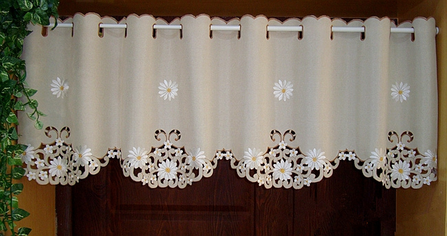 British Half-curtain Embroidered Window Valance Customize Light Shading Curtain for Kitchen Cabinet Door Curtain Home Decoration
