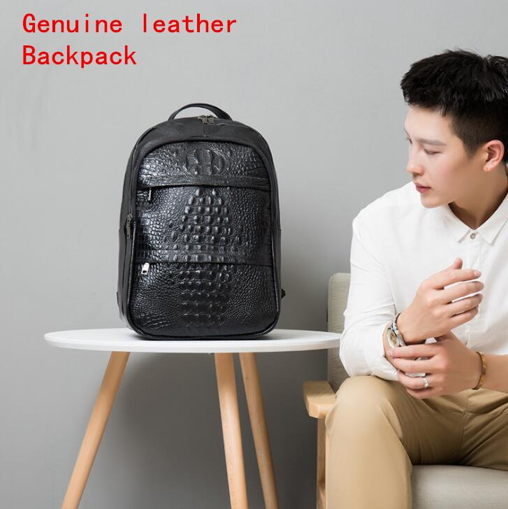 Factory wholesale men bag street fashion leather mens backpacks outdoor leisure Alligator shoulder bags Joker large leathers business computer handbag, Black
Factory wholesale men bag street fashion leather mens backpacks outdoor leisure Alligator shoulder bags Joker large leathers business computer handbag, Black