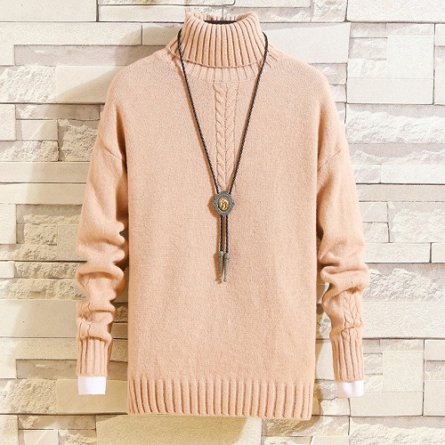 Men's Cashmere Turtleneck Sweater | Premium Warm Winter Pullover B4