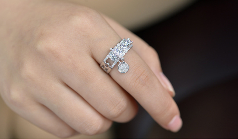 Sterg Sier Gold Fill Cubic Zirconia Wedding Band Ring for Women - Bohemian, Celtic, Asian & More Styles