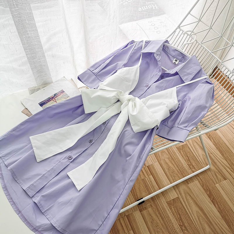 Bow Shirt Dress 2020 Summer New Girlfriends Short Sleeve Loose Blouse Leisure Doll Dress Femme Summer Dresses Jfmhrx, White
Bow Shirt Dress 2020 Summer New Girlfriends Short Sleeve Loose Blouse Leisure Doll Dress Femme Summer Dresses Jfmhrx, White