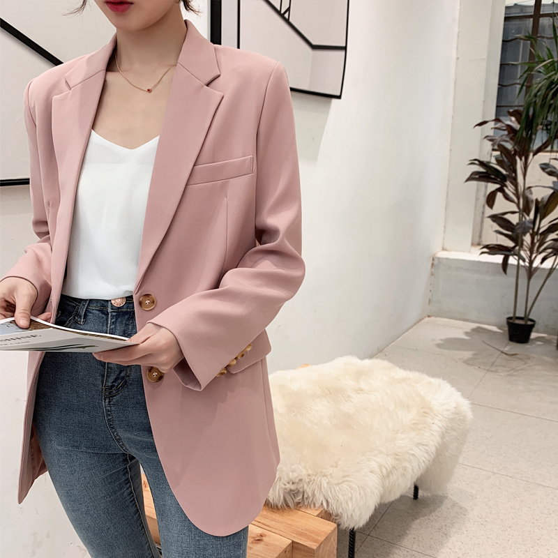 2020 new Korean casual chic small suit jacket female temperament was thin pink net red lady suit
2020 new Korean casual chic small suit jacket female temperament was thin pink net red lady suit