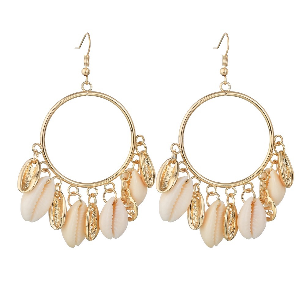 Ornaments Sago Second Wind Natural Shell Earrings Circle Tassels Pendeloque Cut Earrings
Ornaments Sago Second Wind Natural Shell Earrings Circle Tassels Pendeloque Cut Earrings